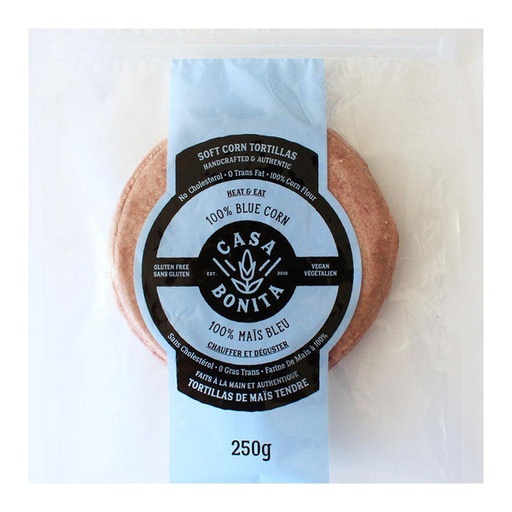[485822] CASA BONITA BLUE SOFT CORN TORTILLA 250G