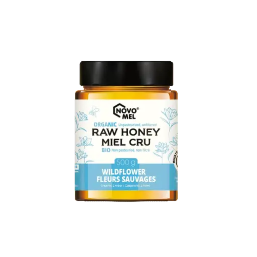 [485827] Novo Mel Raw Organic Wildflower Honey 500G
