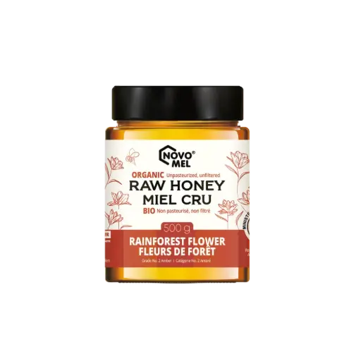 [485829] Novo Mel Raw Organic Rainforest Honey 500G