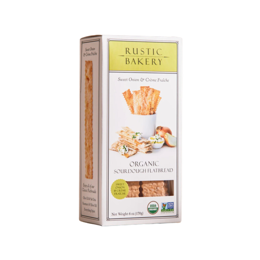 [486105] RUSTIC BAKERY SWEET ONION & CRÈME FRAICHE FLATBREADS 170G - 75696332720