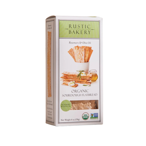 [486106] Rustic Bakery Rosemary & Olive Oil Flatbreads 170G