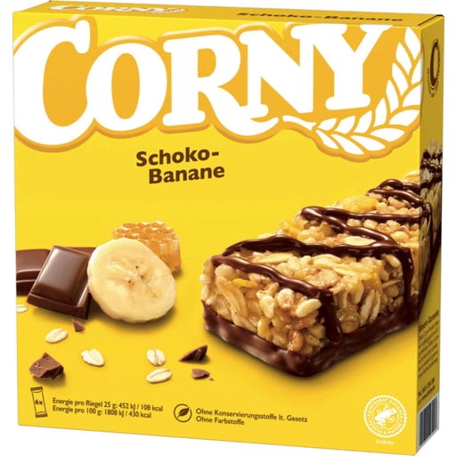 [486127] CORNY CHOCOLATE BANANA BAR 150G
