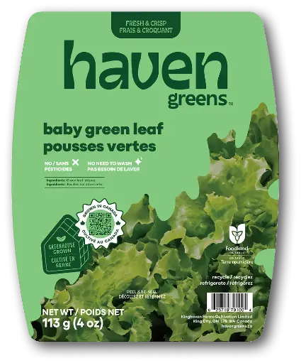 HAVEN GREENS BABY GREEN LEAF 113G