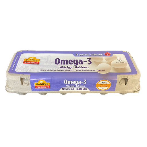 Golden Omega-3 White Eggs Large 1Dz