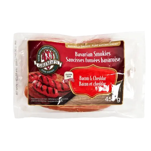 Grimm's  Bacon And Cheddar Smokies 450G