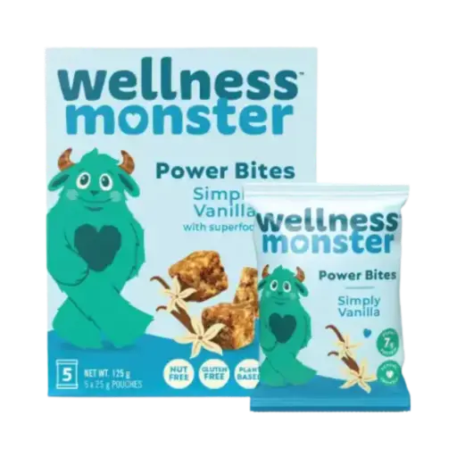 Wellness Monsters Simply Vanilla Power Bites 5Pk