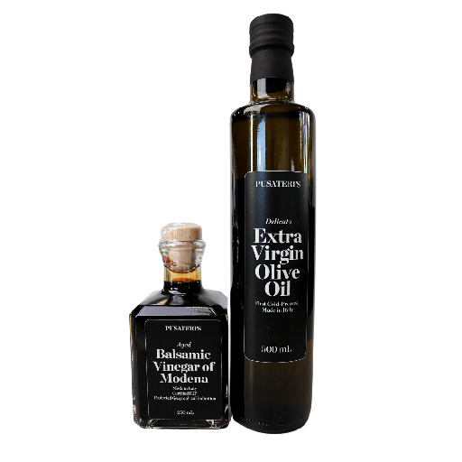 [129986] Delicato Evoo & Aged Balsamic Vinegar Gift Set