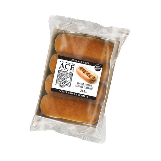 [66058] Ace White Hot Dog Buns 408G