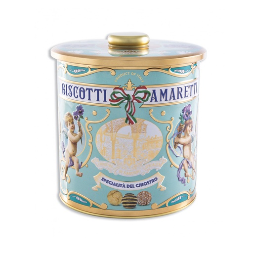 [265769] Chiostro Di Saronno Biscottiera Tin 190g