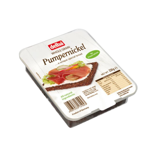 [484655] Delba Pumpernickel Bread 250G