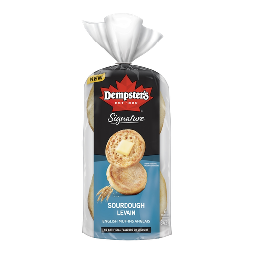 Dempster's Sourdough English Muffins 342G
