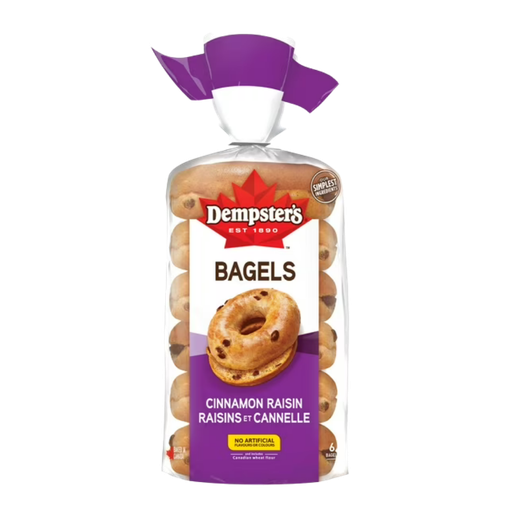 [65898] Dempster's Cinnamon Raisin Bagel 450g