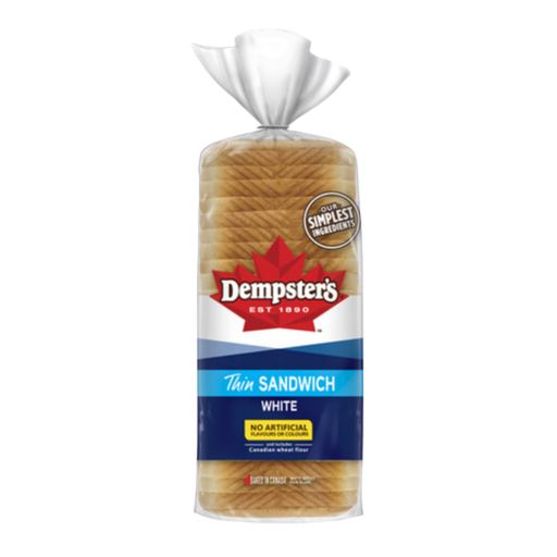 Dempster's Thin White Sandwich 675G