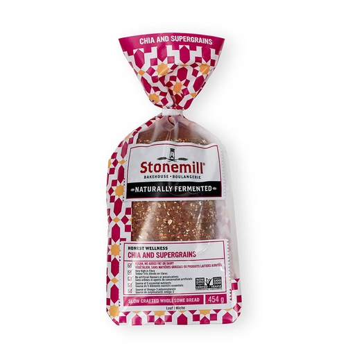 [66089] Stonemill Chia & Supergrain Bread 454G