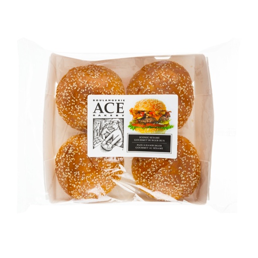 [471687] Ace Iconic Sesame Burger Bun 4Pk