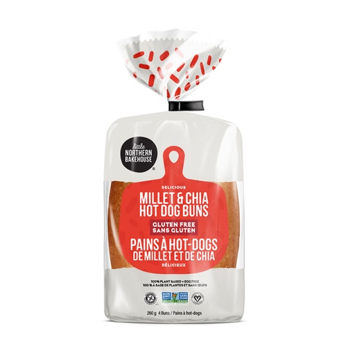 [158093] Little Northern Bakehouse  Gluten Free Hotdog Buns 260G