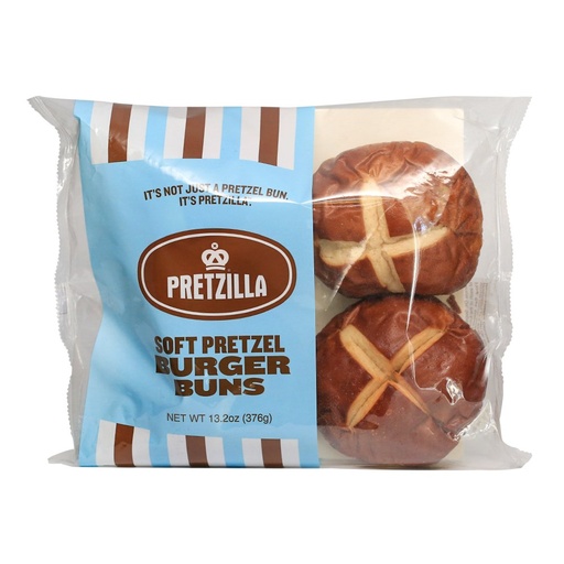 [179718] Pretzilla Burger Buns 4Pc