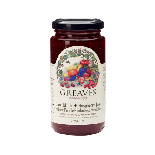 [45758] Greaves Rhubarb Raspberry Jam 250ml