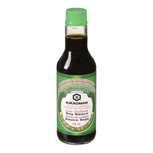 [45977] Kikkoman Less Sodium Soy Sauce 296Ml