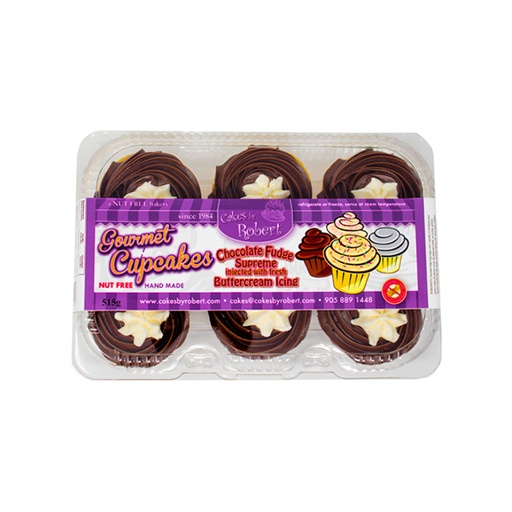 [65037] Cakes By Robert Fudge Supreme Cupcakes 1ea