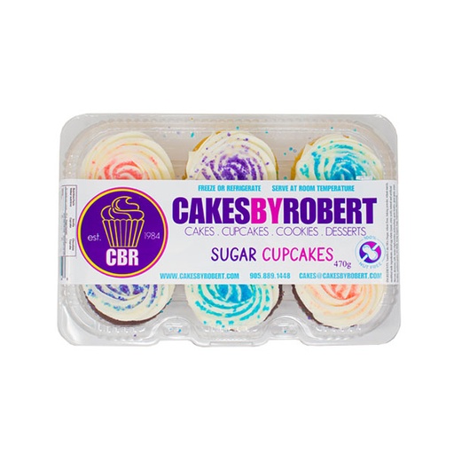 [65587] Cakes By Robert Sugar Cupcakes 1pc