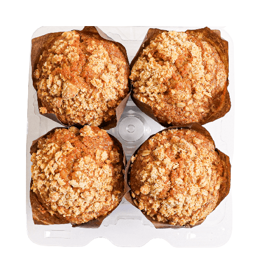 [427667] Carrot Oat Crumble Muffin 4Pk