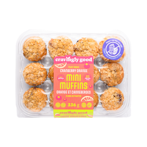 [335641] Cravingly Good Cranberry Orange Mini Muffins 336G