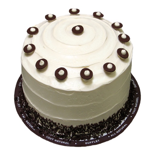 [64170] Dufflet Black & White Layer Cake 6"