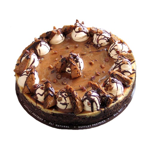 [63755] Dufflet Caramel Pecan Fudge Cheesecake S 1ea