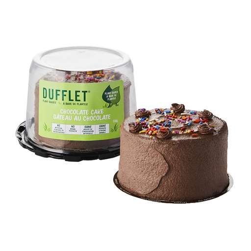 [164102] Dufflet Chocolate 5” Cake - Plant-Based 550g