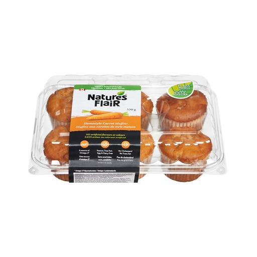 [271177] Nature's Flair Homestyle Carrot Muffins 330G