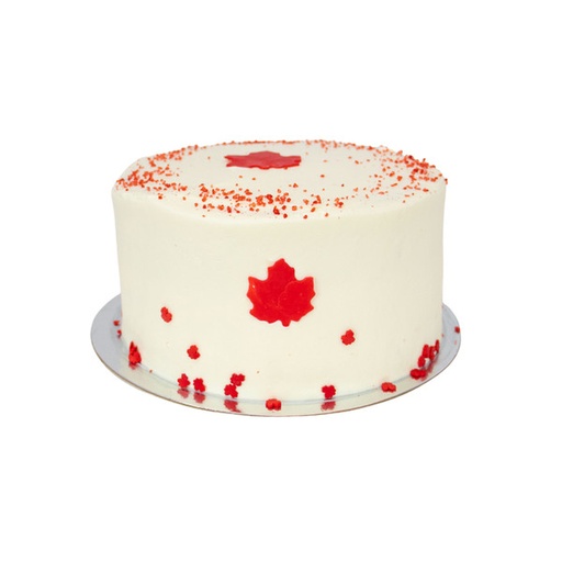 [98494] Phipps Canada Day Vanilla Cake Small 1ea
