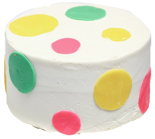 [64837] Phipps Polka Dot Cake Medium 8"