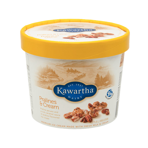 [45938] Kawartha Pralines & Cream Premium Ice Cream 1.5L