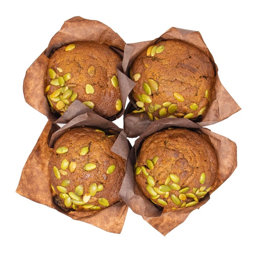[370709] Pusateri's Carrot Pumpkin Muffins 4Pk 1ea