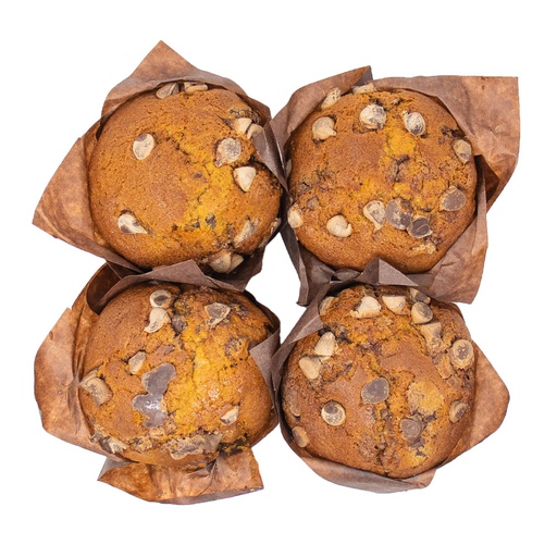 [370710] Pusateri's Chocolate Chip Muffins 4Pk 1ea