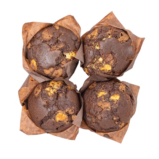 [370713] Pusateri's Triple Chocolate Muffins 4Pk 1ea