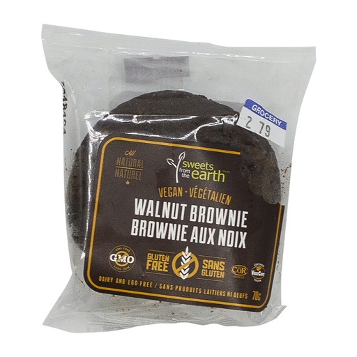 [65138] Sweets From The Earth Walnut Brownie Gluten Free 75G