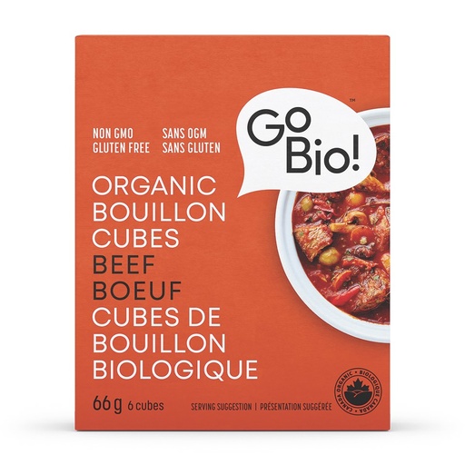 [45730] Gobio Organic Beef Bouillon Cubes 66G