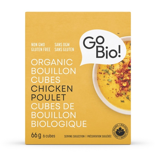 [45731] Gobio Organic Chicken Bouillon Cubes 66G