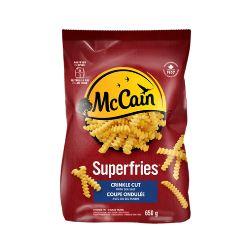 [46215] Mccain Superfires Crinkle Cut 650G