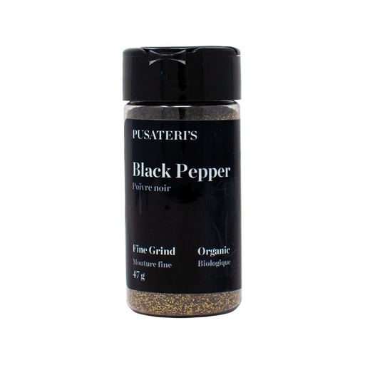 [46570] Pusateri's Organic Black Pepper Fine Grind 47 G