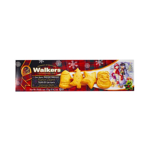 [47114] Walker's Festive Shapes Shortbread 175G