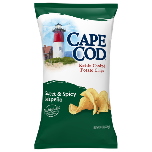 [47811] Cape Cod Kettle Cooked Potato Chips Sweet & Spicy Jalapeno 226G
