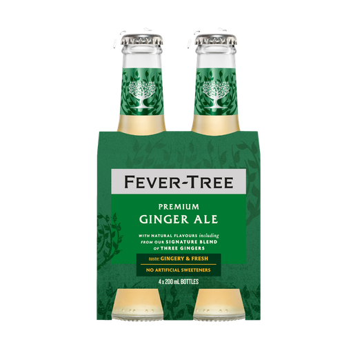 [47986] Fever Tree Premium Ginger Ale 4 X 200Ml