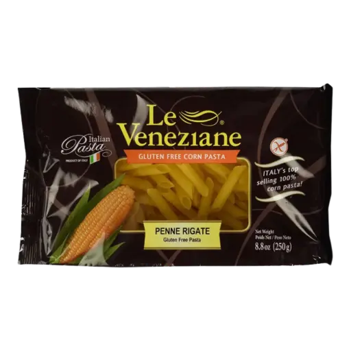 [48243] Le Veneziane Penne Rigate Corn Pasta 250G