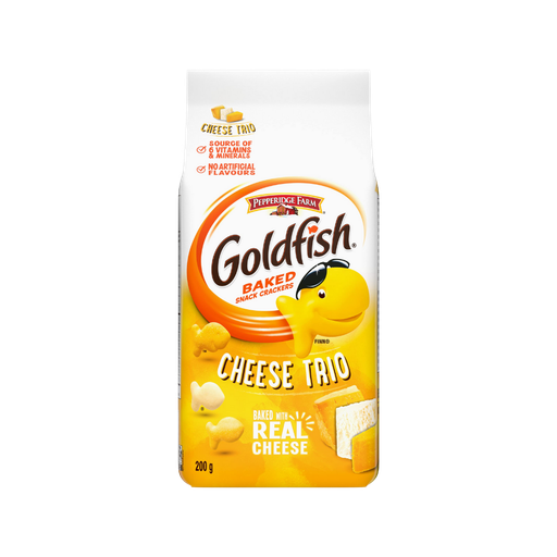 [48446] Pepperidge Farm Goldfish Cheese Trio Crackers 200G
