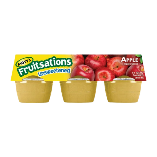 [48470] Mott's Unsweetened Apple Fruitsations 6 X 104Ml