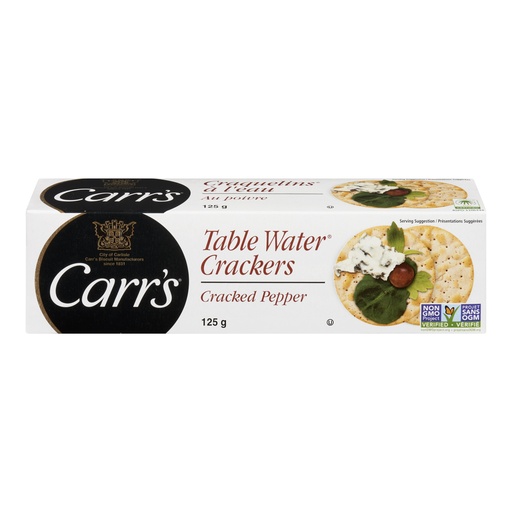 [49230] Carr's Cracked Pepper Table Water Crackers 125G