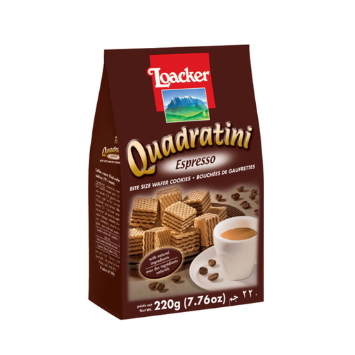 [49662] Loacker Quadratini Espresso 220G